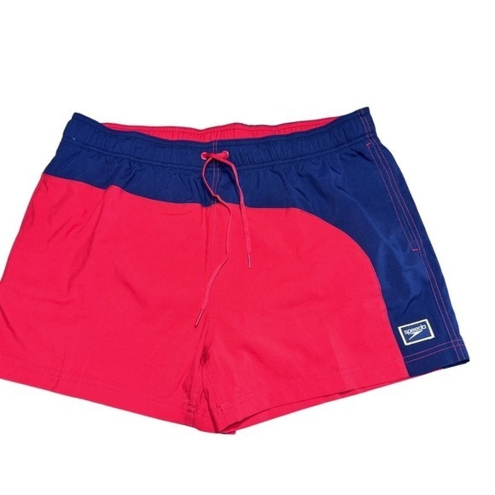 Speedo Swim Trunks Colorblock Retro Mens Lined Board Shorts 7784376